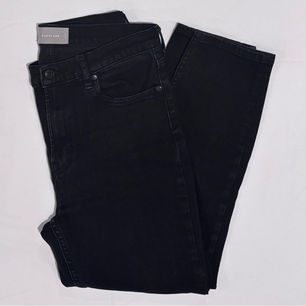 Everlane Distressed Black Skinny Stretch Denim Jeans - Size 31 (12)